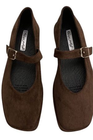 Casual Day Outfits, Easy Trendy Outfits Basic Things Suede Mary Jane Flats