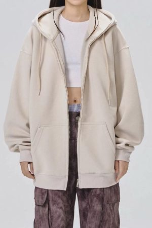 Casual Day Outfits, Easy Trendy Outfits Basic Things Zip-Up Hoodie