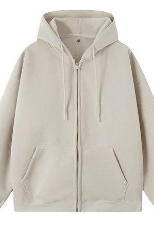 Casual Day Outfits, Easy Trendy Outfits Basic Things Zip-Up Hoodie