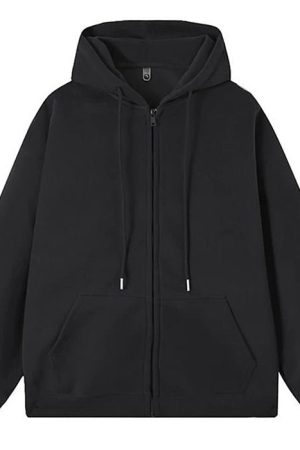 Casual Day Outfits, Easy Trendy Outfits Basic Things Zip-Up Hoodie