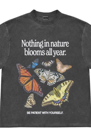 Casual Day Outfits, Easy Trendy Outfits Be Patient With Yourself Butterfly Tee