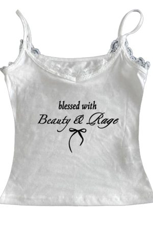 Casual Day Outfits, Easy Trendy Outfits Beauty & Rage Y2K Tank Top