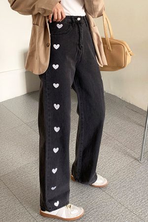 Casual Day Outfits, Easy Trendy Outfits Black Hearts Jeans