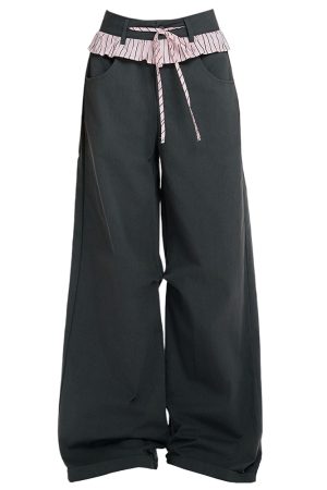 Casual Day Outfits, Easy Trendy Outfits Blokette Aesthetic Wide Leg Trousers