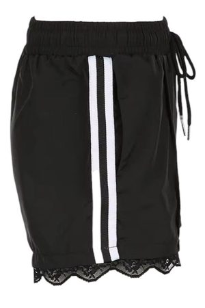 Casual Day Outfits, Easy Trendy Outfits Blokette Side Stripe Lace Shorts
