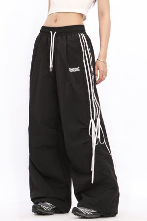 Casual Day Outfits, Easy Trendy Outfits Blokette Side Stripe Wide-Leg Trousers