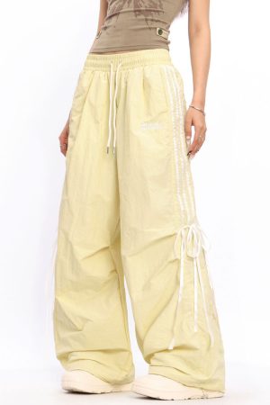 Casual Day Outfits, Easy Trendy Outfits Blokette Side Stripe Wide-Leg Trousers