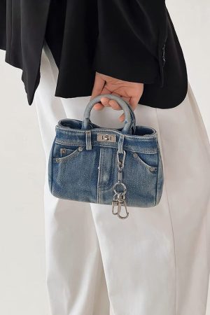 Casual Day Outfits, Easy Trendy Outfits Blue Jeans Y2K Mini Handbag