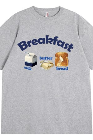 Casual Day Outfits, Easy Trendy Outfits Breakfast Aesthetic Graphic T-Shirt