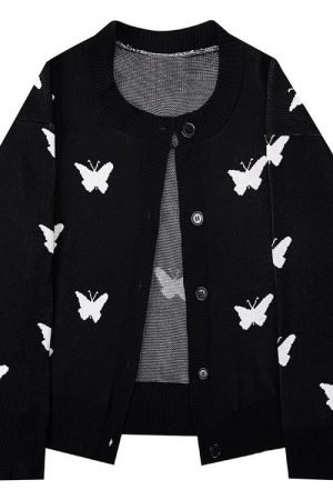 Casual Day Outfits, Easy Trendy Outfits Butterfly Cardigan