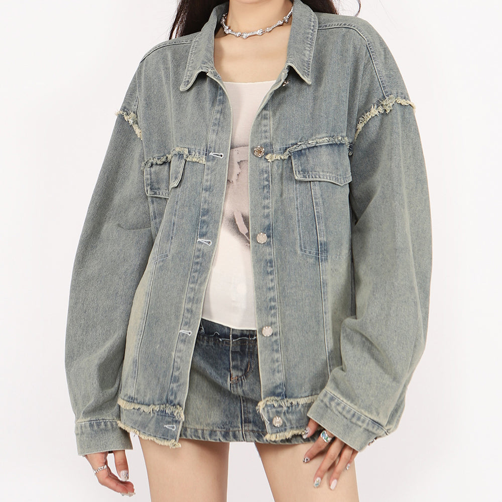 Casual Day Outfits, Easy Trendy Outfits Butterfly Patch Y2K Denim Jacket Casual Day Outfits, Easy Trendy Outfits Butterfly Patch Y2K Denim Jacket
