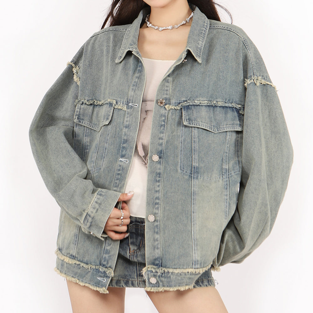 Casual Day Outfits, Easy Trendy Outfits Butterfly Patch Y2K Denim Jacket Casual Day Outfits, Easy Trendy Outfits Butterfly Patch Y2K Denim Jacket
