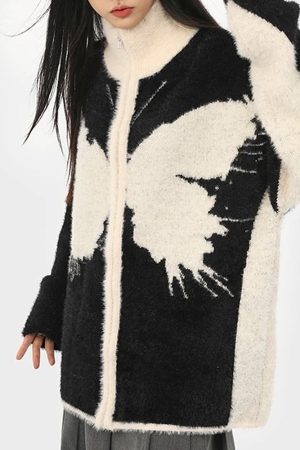 Casual Day Outfits, Easy Trendy Outfits Butterfly Zip-Up Jacket