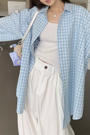 Casual Day Outfits, Easy Trendy Outfits Campus Secret Plaid Shirt