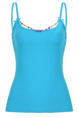Casual Day Outfits, Easy Trendy Outfits Candy Beads Tank Top