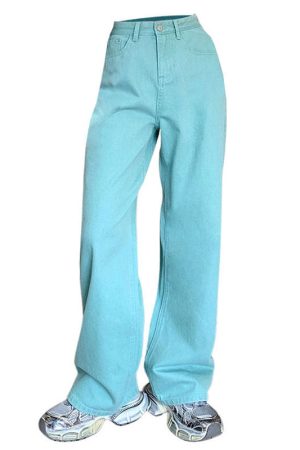 Casual Day Outfits, Easy Trendy Outfits Candy Cloud High Waist Jeans