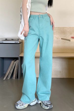 Casual Day Outfits, Easy Trendy Outfits Candy Cloud High Waist Jeans