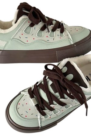 Casual Day Outfits, Easy Trendy Outfits Candy Pop Warm Skater Sneakers
