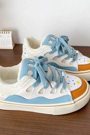 Casual Day Outfits, Easy Trendy Outfits Candy Pop Warm Skater Sneakers
