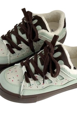 Casual Day Outfits, Easy Trendy Outfits Candy Pop Warm Skater Sneakers