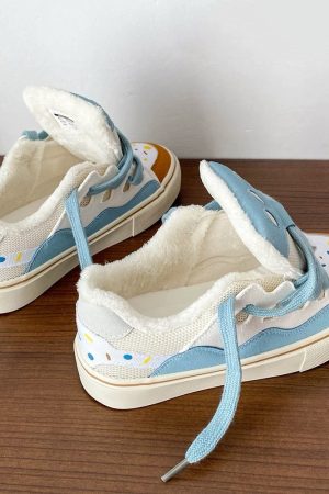 Casual Day Outfits, Easy Trendy Outfits Candy Pop Warm Skater Sneakers