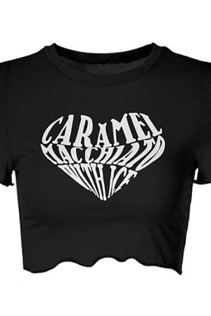 Casual Day Outfits, Easy Trendy Outfits Caramel Macchiato Crop Top