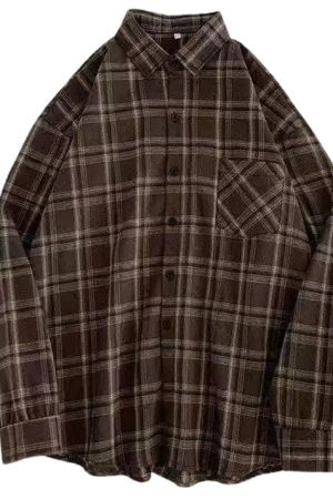 Casual Day Outfits, Easy Trendy Outfits Casual Friday Aesthetic Plaid Shirt