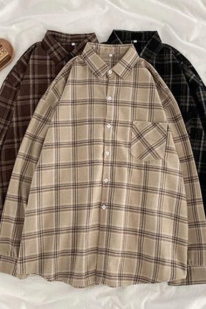 Casual Day Outfits, Easy Trendy Outfits Casual Friday Aesthetic Plaid Shirt