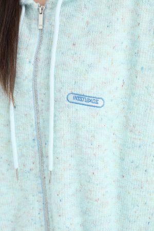 Casual Day Outfits, Easy Trendy Outfits Casual Friday Knit Zip Hoodie