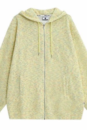 Casual Day Outfits, Easy Trendy Outfits Casual Friday Knit Zip Hoodie