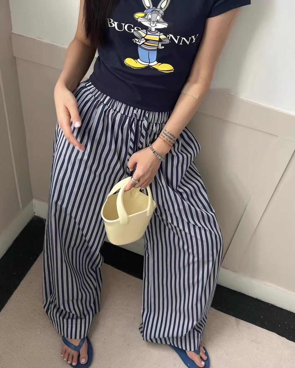 Casual Day Outfits, Easy Trendy Outfits Casual Friday Striped Pants Casual Day Outfits, Easy Trendy Outfits Casual Friday Striped Pants