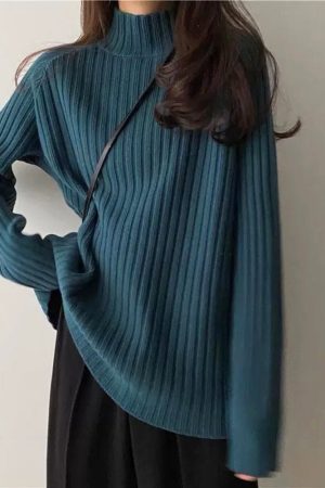 Casual Day Outfits, Easy Trendy Outfits Casual Friday Turtleneck Sweater