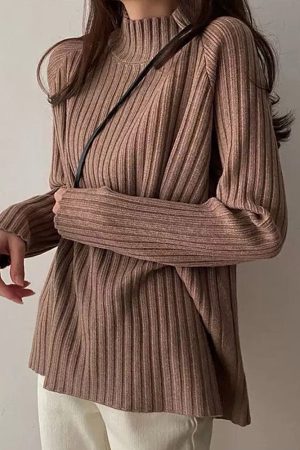 Casual Day Outfits, Easy Trendy Outfits Casual Friday Turtleneck Sweater