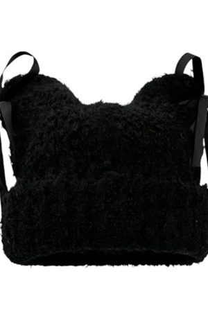 Casual Day Outfits, Easy Trendy Outfits Cat Ear Beanie with Bows