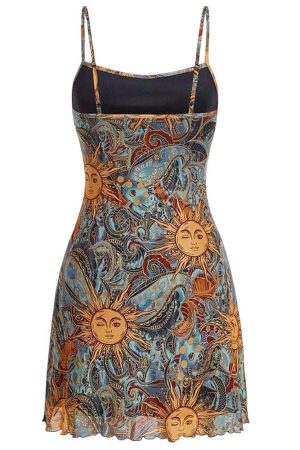 Casual Day Outfits, Easy Trendy Outfits Celestial Magic Mini Dress
