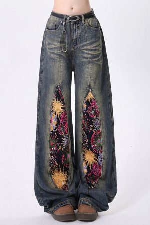 Casual Day Outfits, Easy Trendy Outfits Celestial Magic Wide Leg Jeans