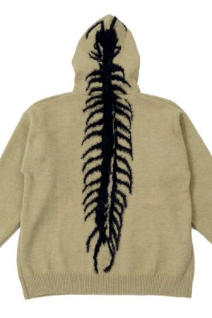 Casual Day Outfits, Easy Trendy Outfits Centipede Knit Hoodie