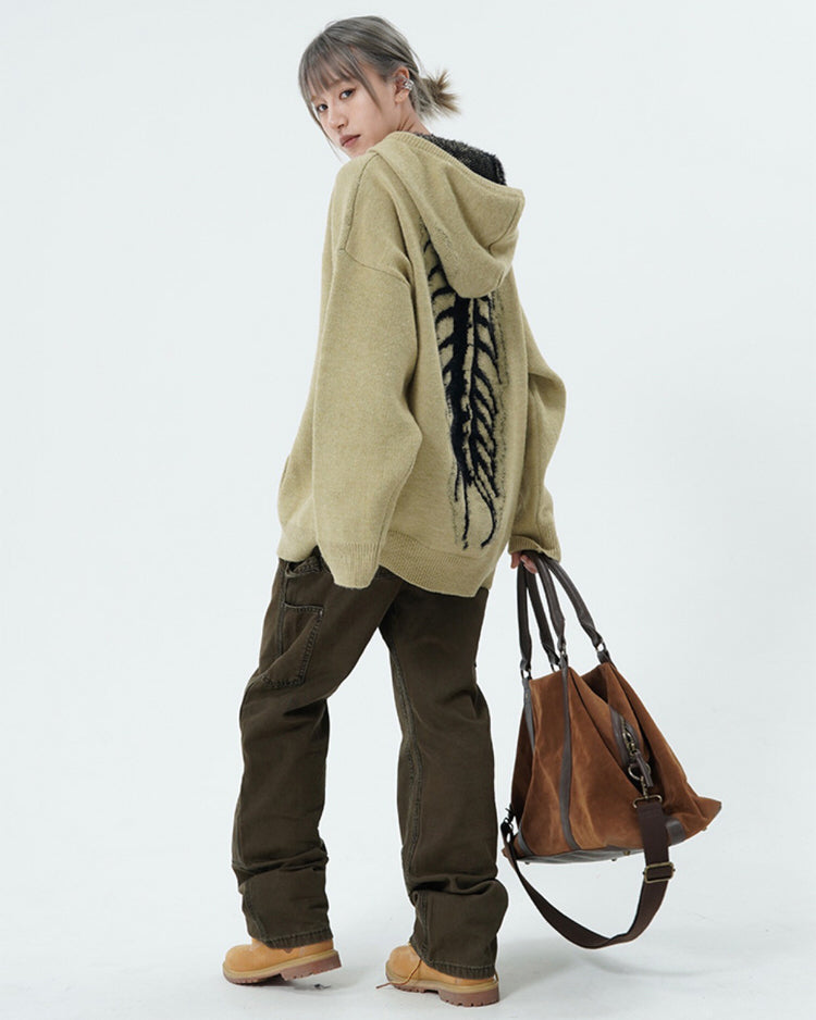 Casual Day Outfits, Easy Trendy Outfits Centipede Knit Hoodie Casual Day Outfits, Easy Trendy Outfits Centipede Knit Hoodie