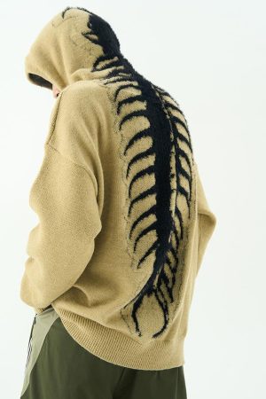 Casual Day Outfits, Easy Trendy Outfits Centipede Knit Hoodie