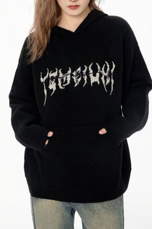 Casual Day Outfits, Easy Trendy Outfits Centipede Knit Hoodie