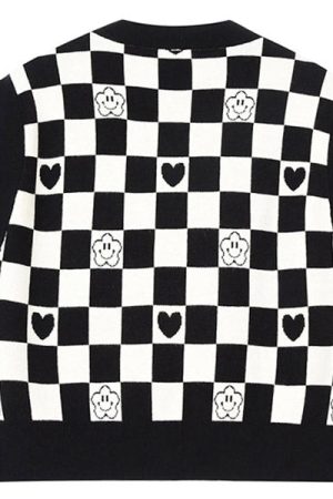 Casual Day Outfits, Easy Trendy Outfits Checkerboard Cropped Vest