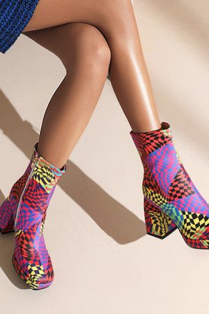 Casual Day Outfits, Easy Trendy Outfits Checkered Platform Boots