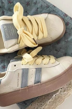 Casual Day Outfits, Easy Trendy Outfits Cheese Print Aesthetic Sneakers