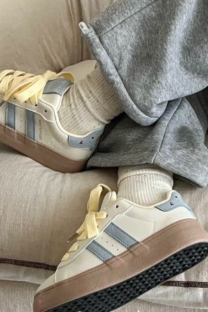 Casual Day Outfits, Easy Trendy Outfits Cheese Print Aesthetic Sneakers