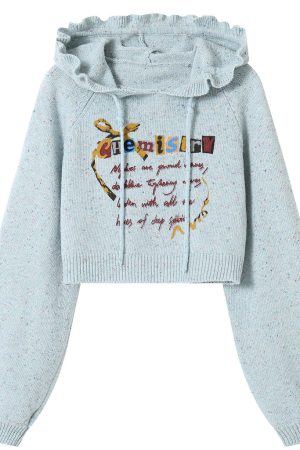 Casual Day Outfits, Easy Trendy Outfits Chemistry Knit Cropped Hoodie