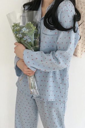 Casual Day Outfits, Easy Trendy Outfits Cherry Pajama Set