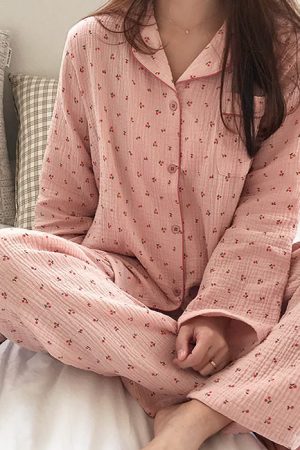 Casual Day Outfits, Easy Trendy Outfits Cherry Pajama Set