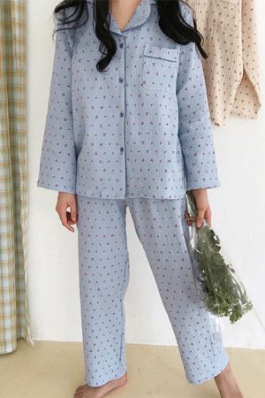 Casual Day Outfits, Easy Trendy Outfits Cherry Pajama Set