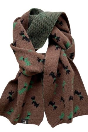 Casual Day Outfits, Easy Trendy Outfits Christmas Knitted Scarf