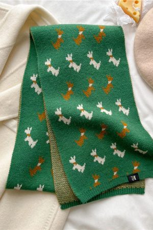 Casual Day Outfits, Easy Trendy Outfits Christmas Knitted Scarf